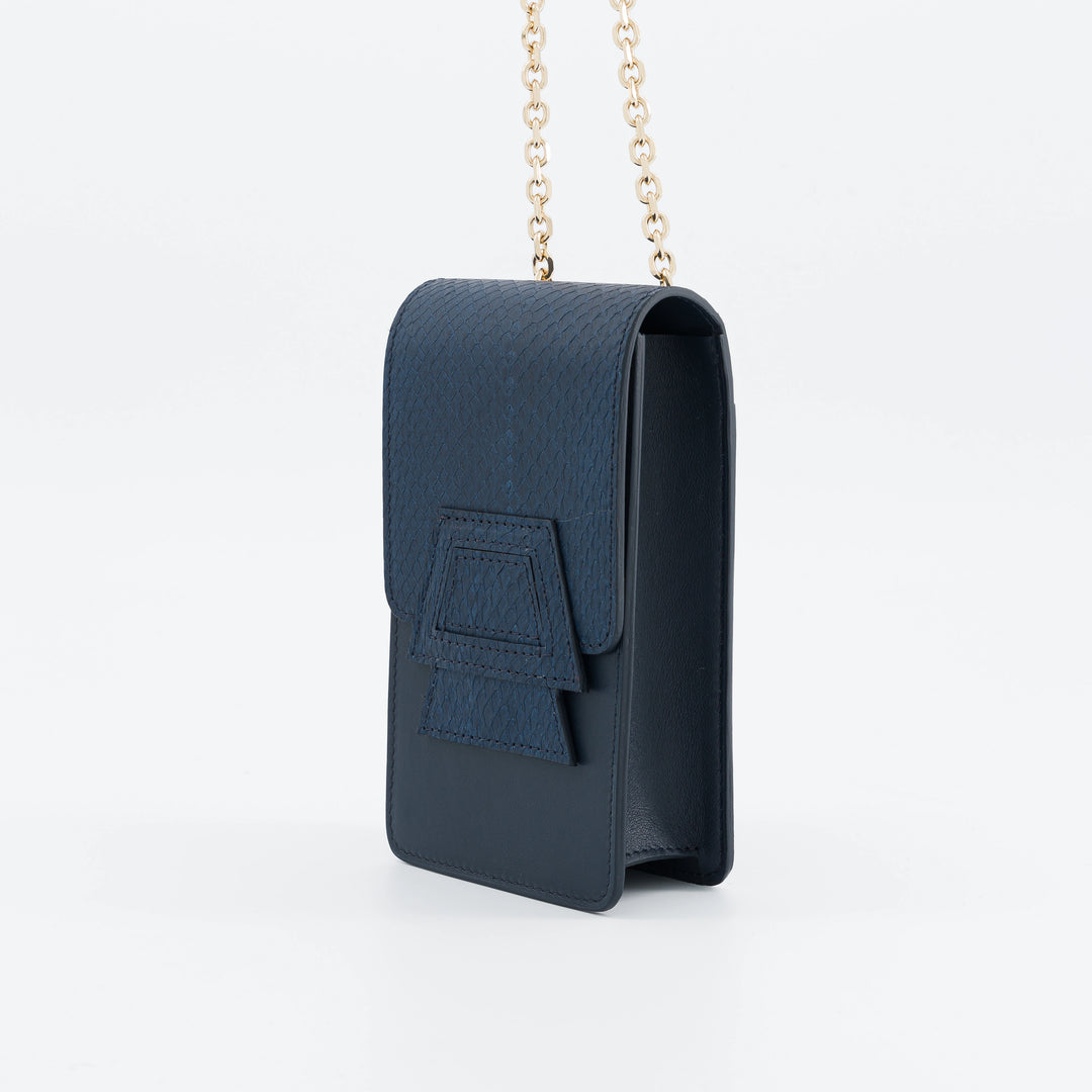 Barna - Pochette téléphone Bleu Marine